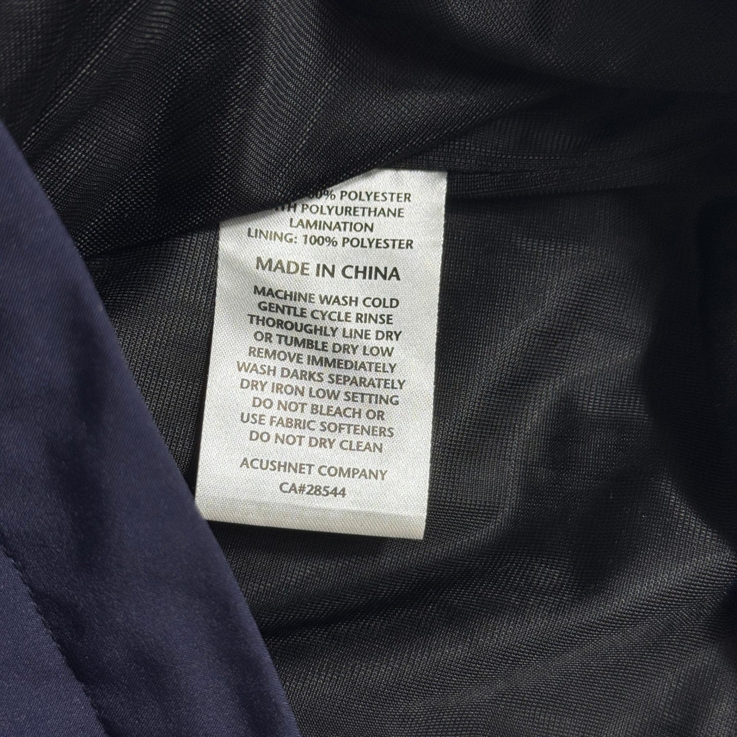 FootJoy DryJoys Tour Collection Short Sleeve Jacket mens M Blue 1/2 Zip