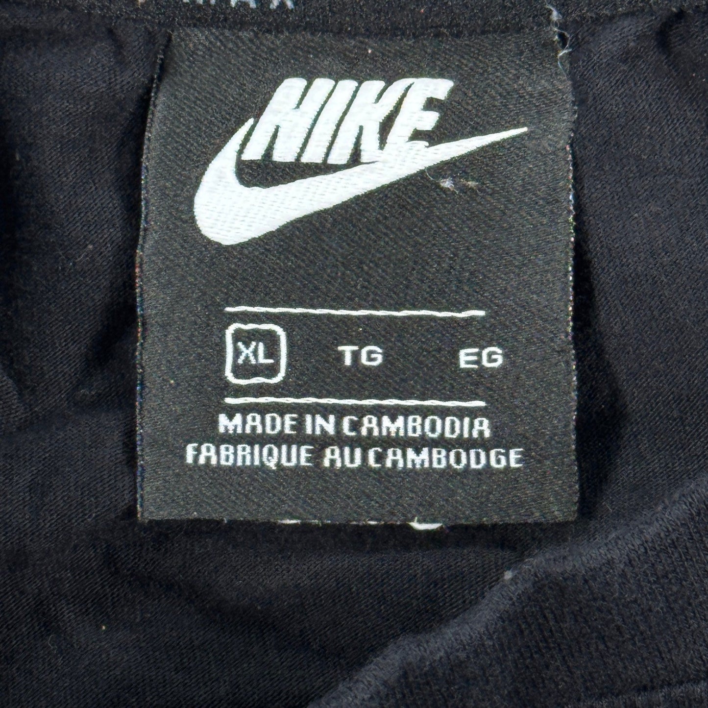 Nike Air Max Graphic Print T-Shirt mens XL Black Short Sleeve Casual Crew Neck