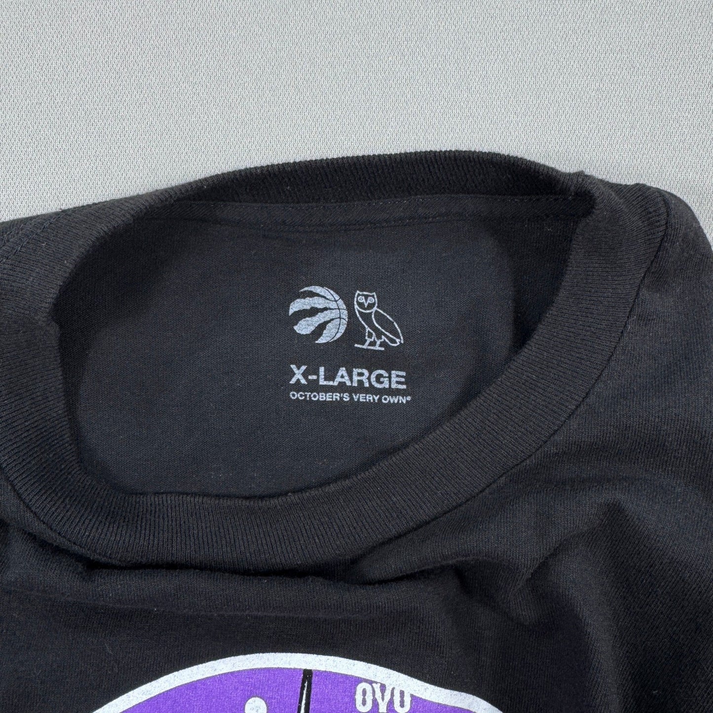 OVO x Toronto Raptors 2019 Christmas Tee - mens XL Black Long Sleeve