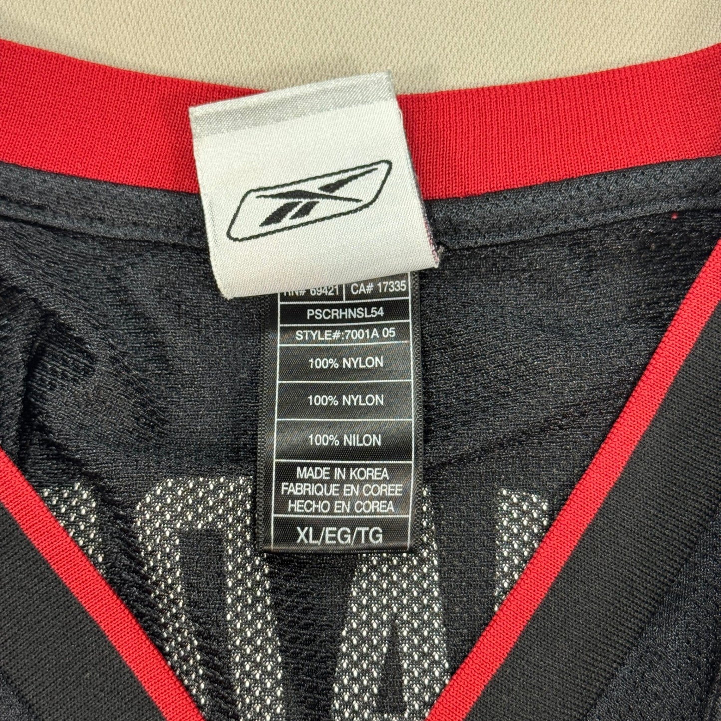 REEBOK Dwyane Wade #3 Miami Heat Black NBA Sewn Basketball Jersey Mens XL VTG