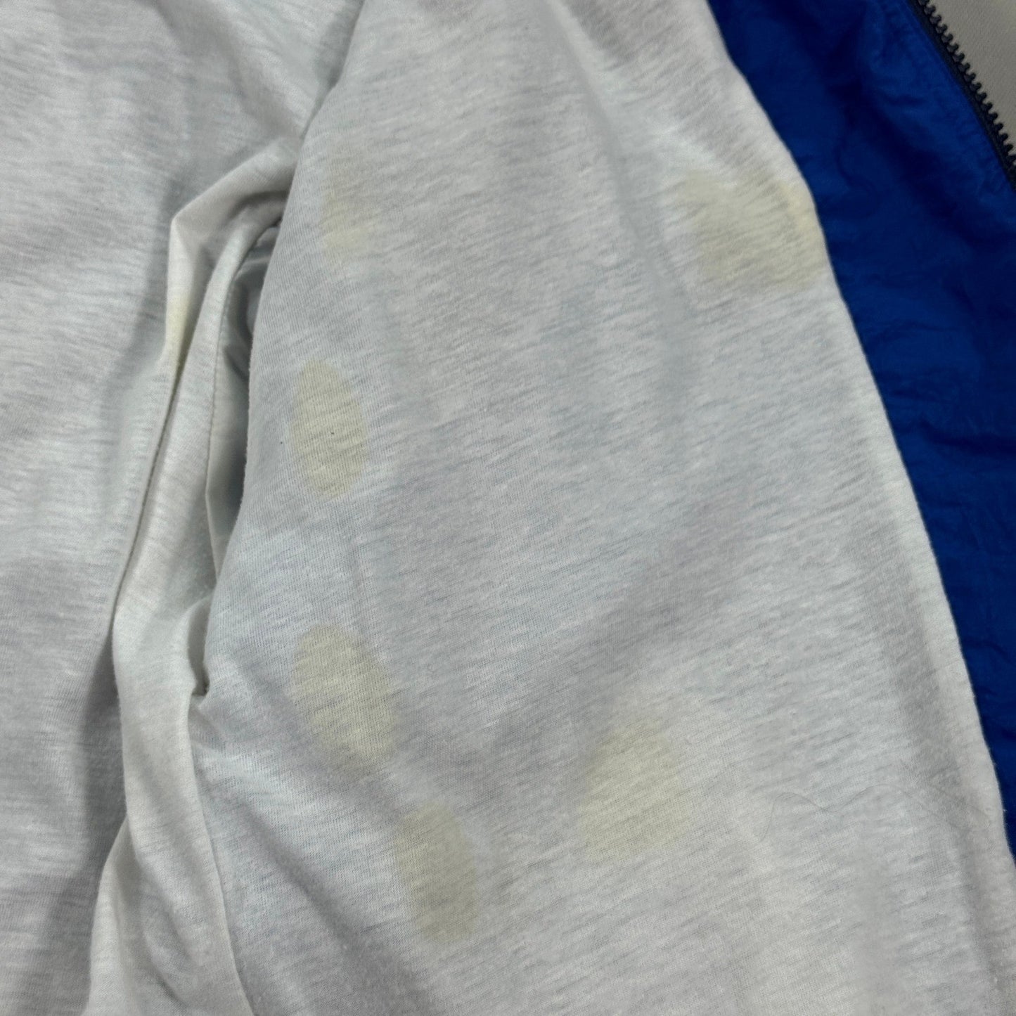 Vintage 90s Reebok Track Jacket mens Large Blue Full Zip Windbreaker Nylon