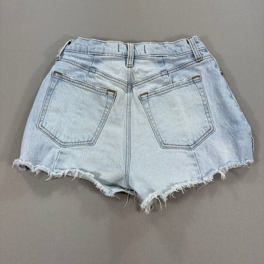Abercrombie Fitch High Rise Cutoff Denim Shorts Womens 26 Light Wash