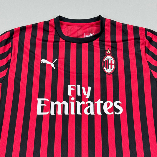 AC Milan Puma Fly Emirates Soccer Jersey mens 3XL Striped Football Home Shirt