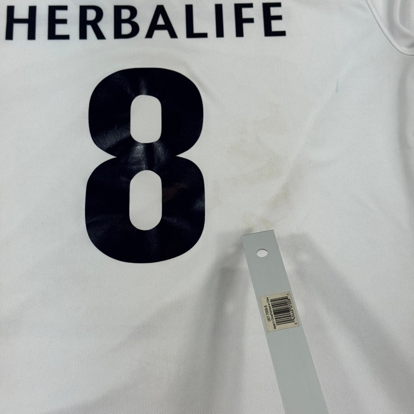 Nike Pumas UNAM Jersey #8 Soccer mens Large White Shirt Authentic