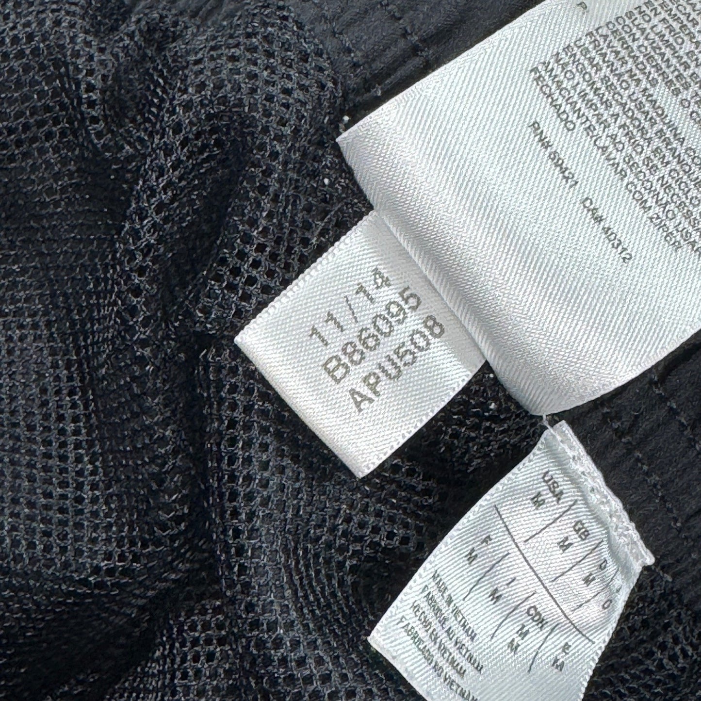 Reebok Classic Track Pants Regular Fit mens Medium Black Drawstring Joggers