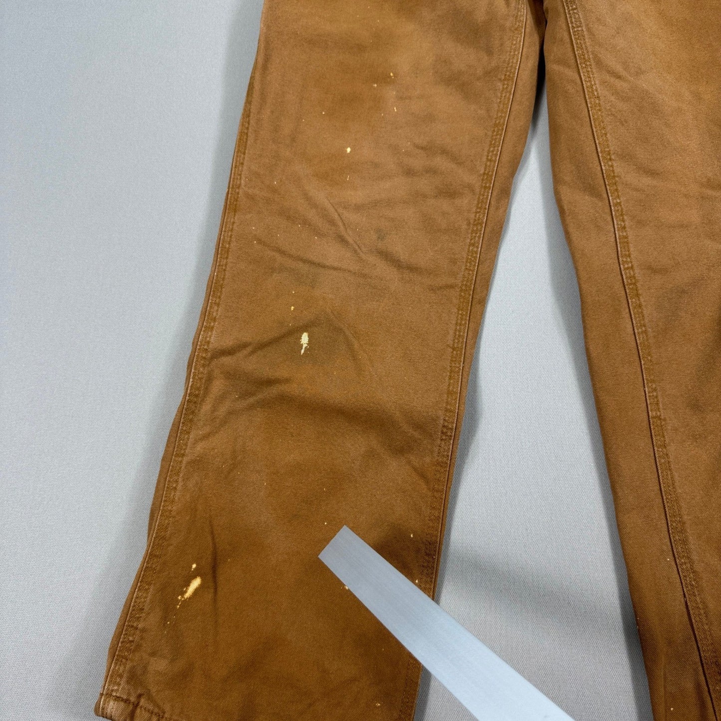 Carhartt Carpenter Pants Flannel Lined Womens Size 16 Brown Duck Canvas