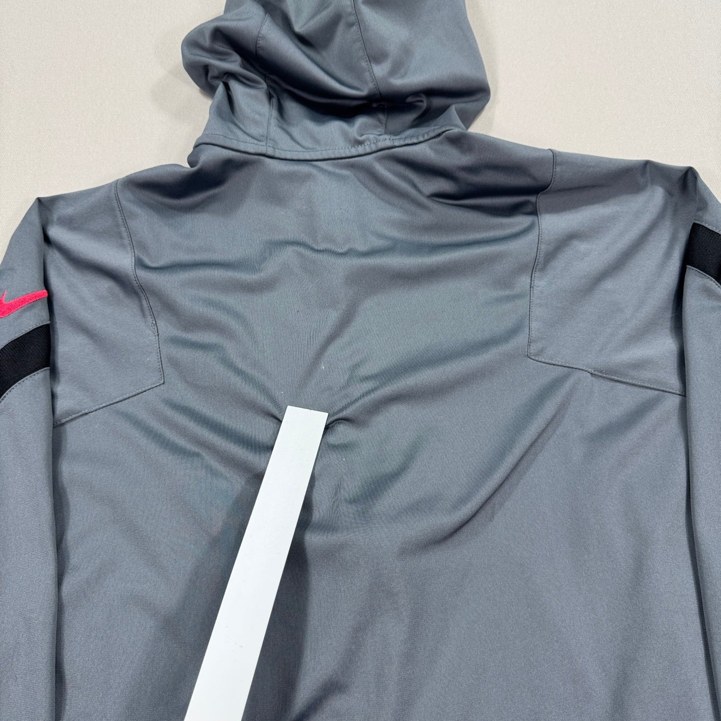 Nike Dri-Fit Track Jacket mens Medium Gray Paris Saint German Hooded Full Zip