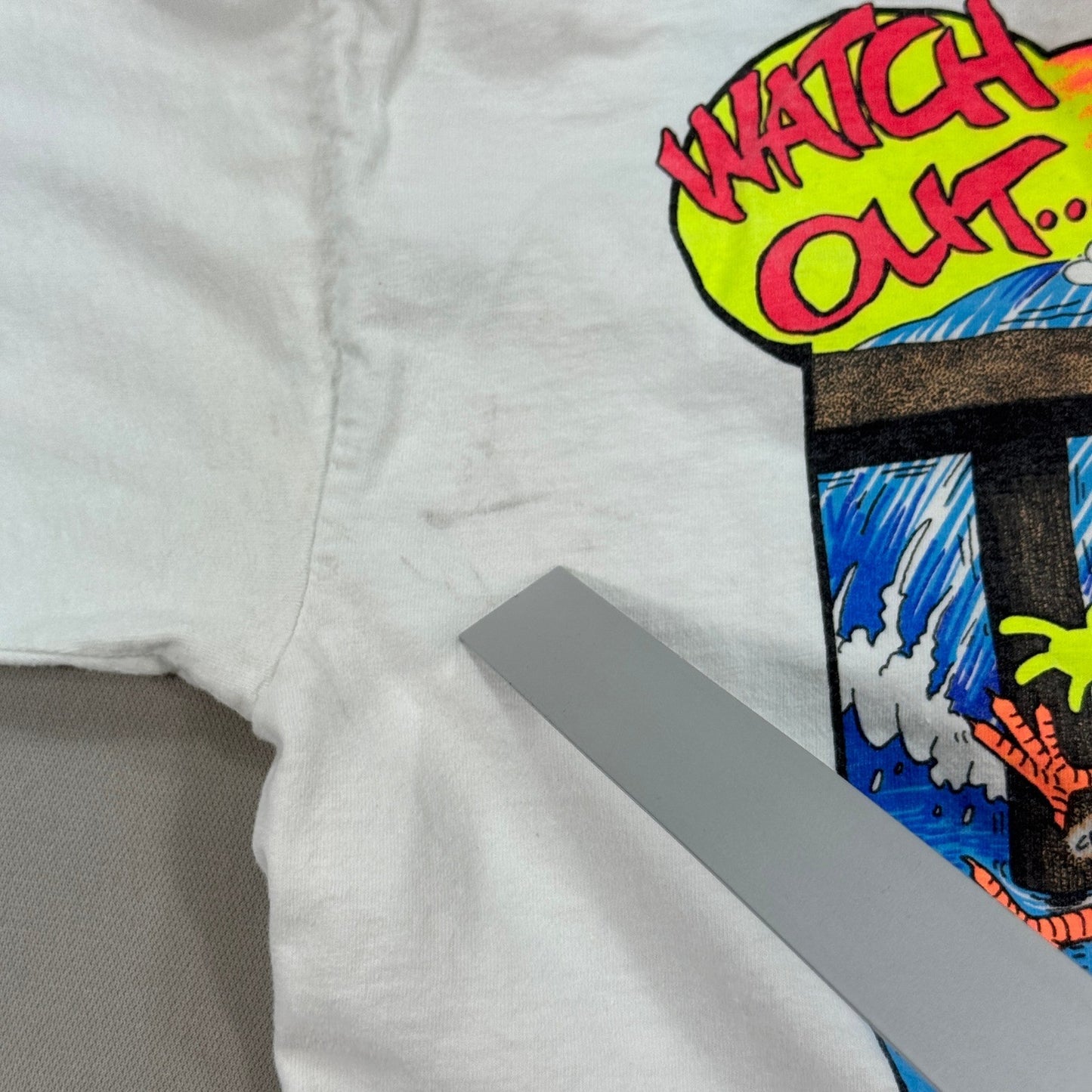 Vintage Big Peckers T-Shirt 90s mens Large Surfing Cartoon Single Stitch