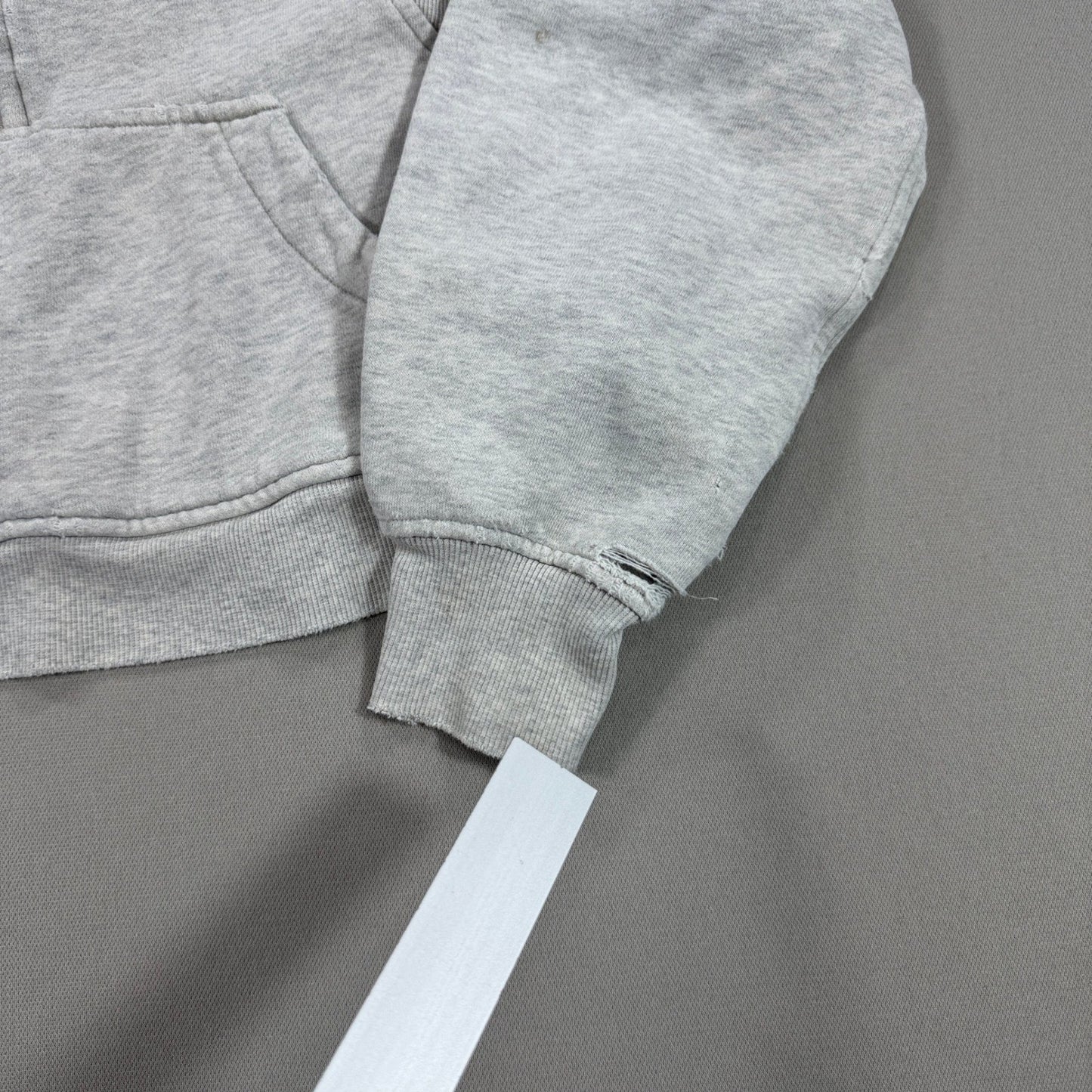 Lululemon Scuba Hoodie Womens XS/S Gray Boxy Fit 1/2 Zip Oversized Crop Thrashed