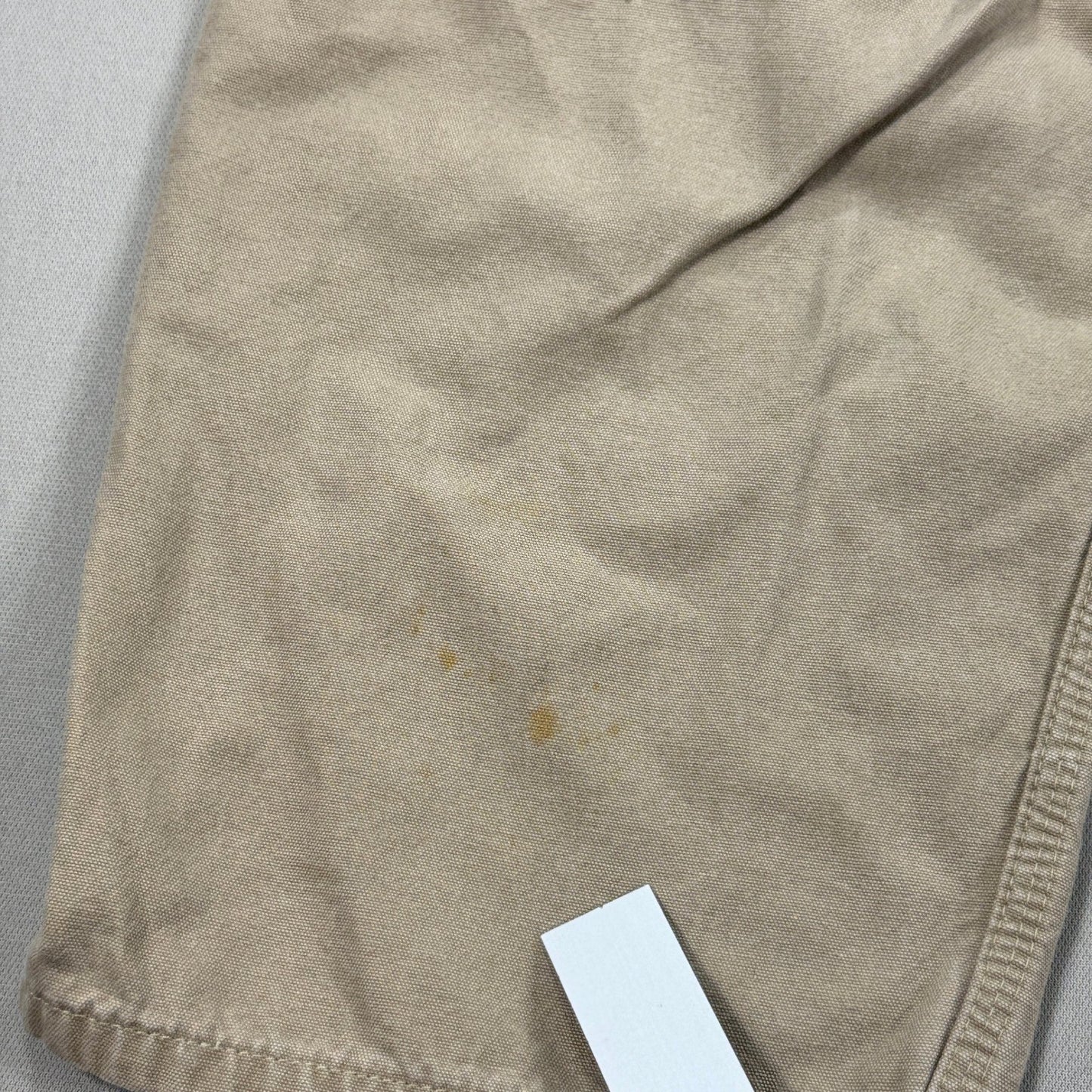 Carhartt B159-GKH Carpenter Pants mens 38x30 Beige Loose Fit Cotton Workwear