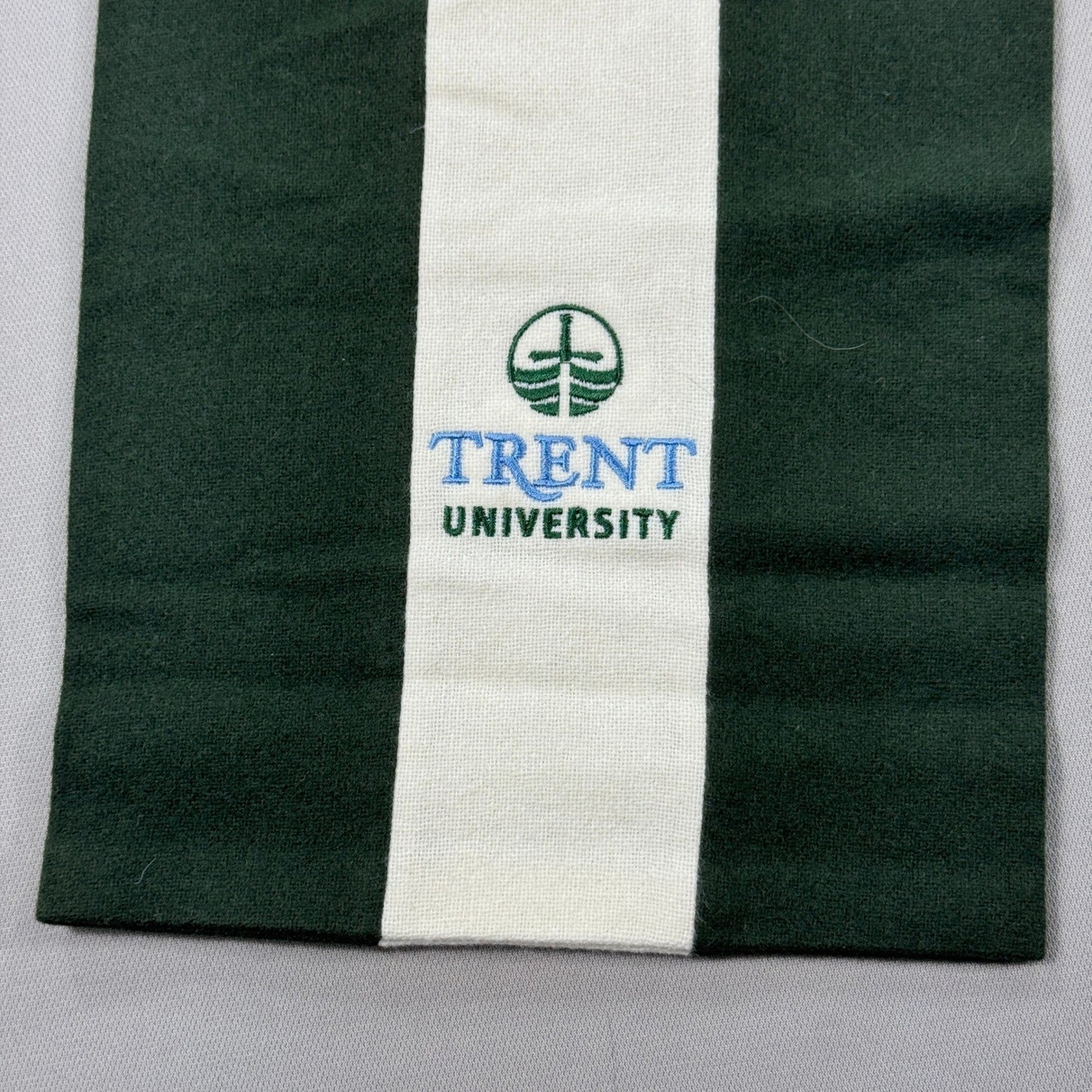 Ryder & Amies University Outfitters Scarf Green White 100% Wool Made In England