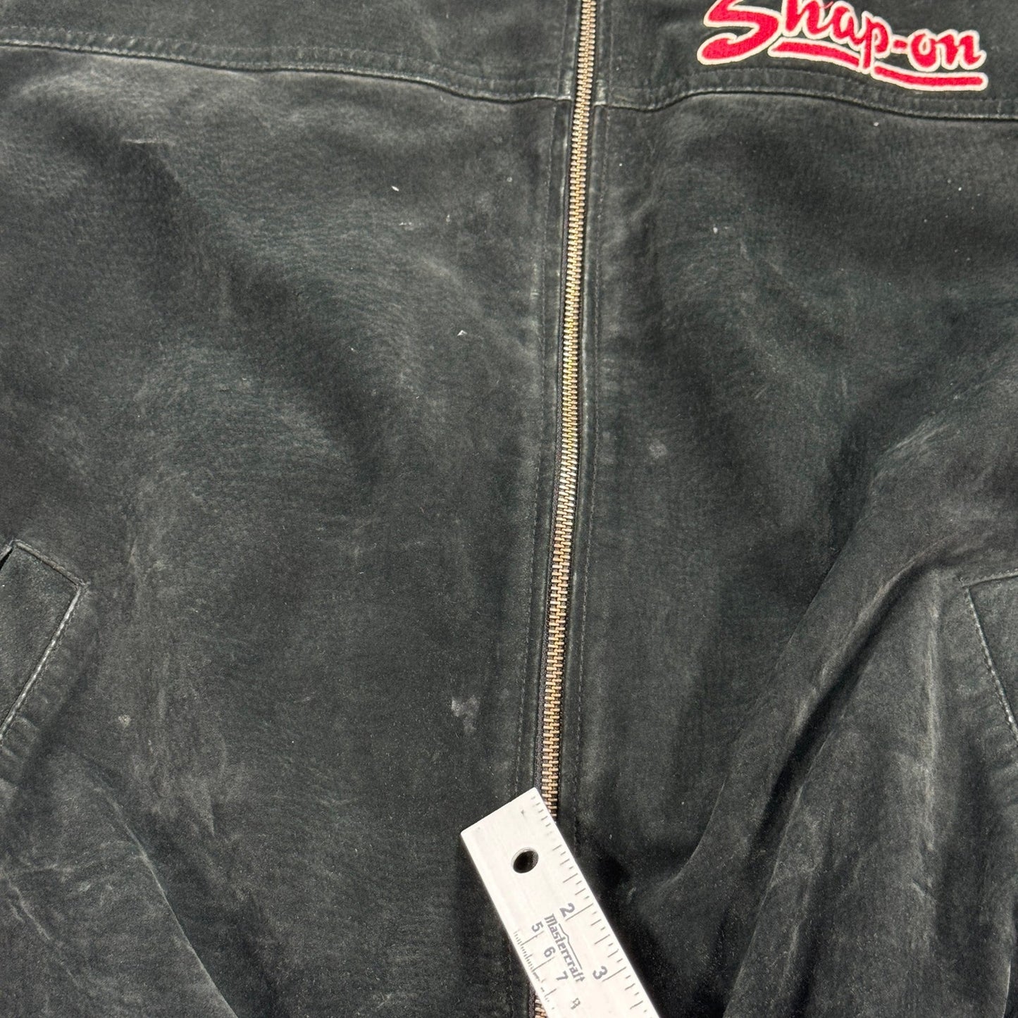 Snap On Tools Racing Jacket Black Suede Limited Edition mens Medium