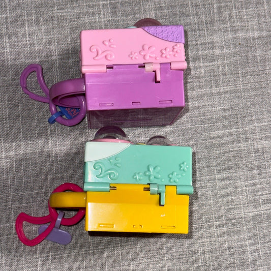 2 PCS Littlest Pet Shop LPS Teeniest Tiniest Mini Pop-Up Bunny Playset 2 Bunnies