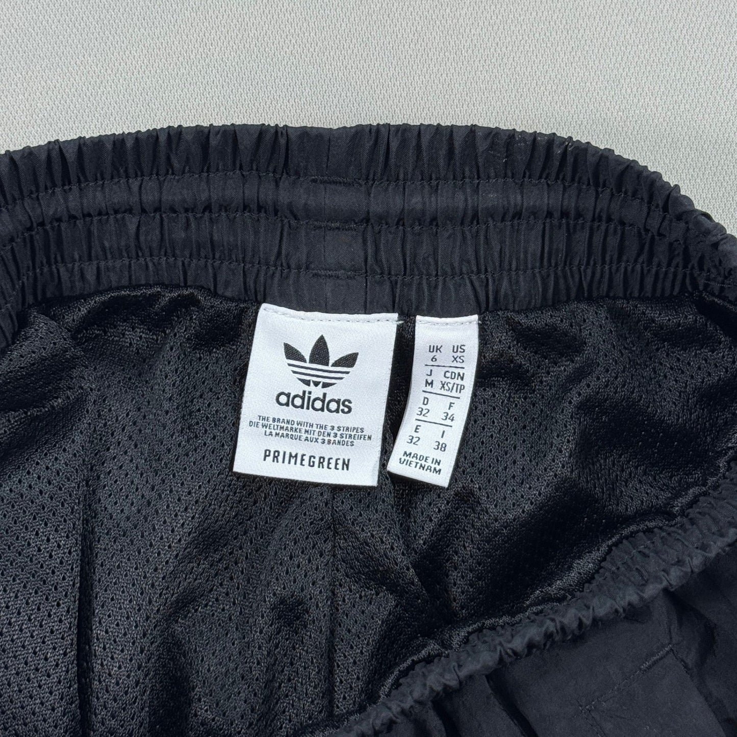 Adidas Primegreen Track Pants Womens XS Black Adicolor Slice Trefoil Joggers