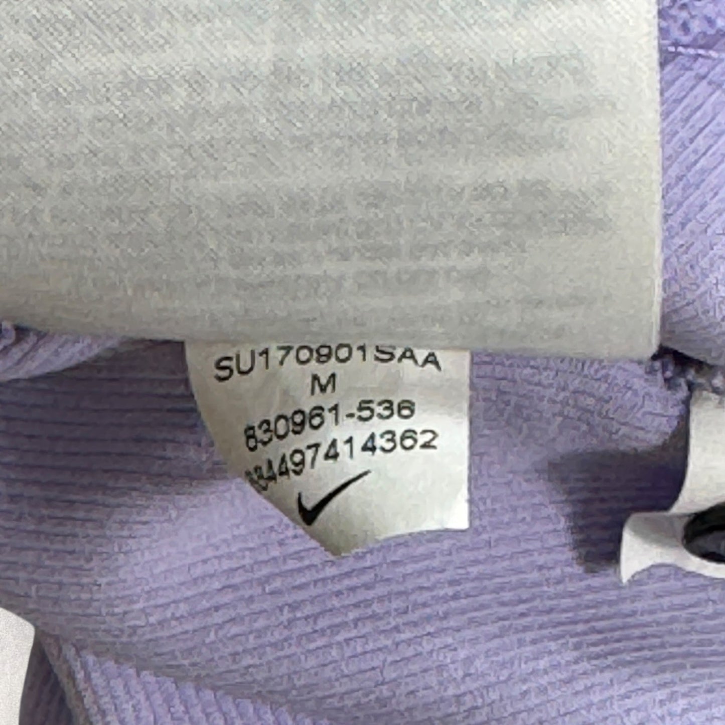 Nike Roger Federer Polo Shirt RF mens Medium Lavender Short Sleeve Tennis