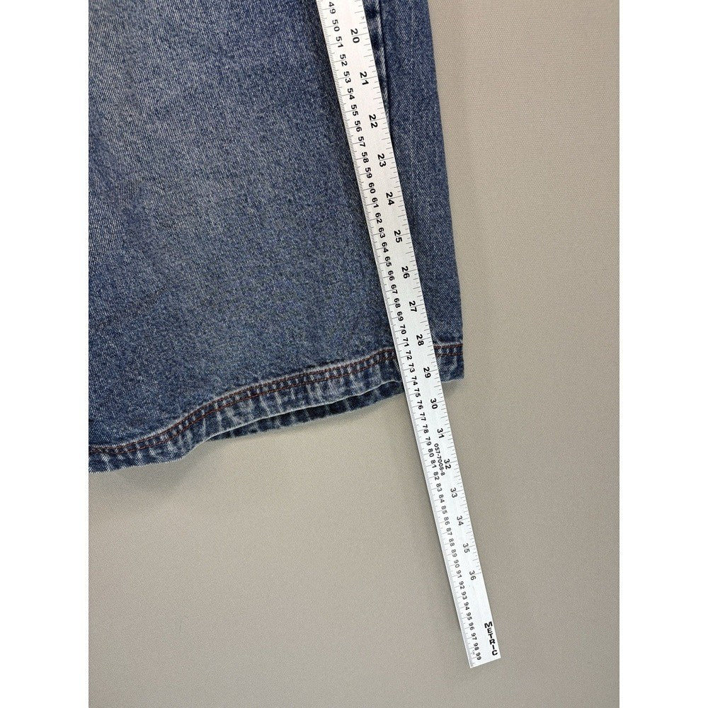 Enyce Jean Shorts Y2K Mens Size 42 Blue Denim 90s Hip Hop Skater Wide Leg