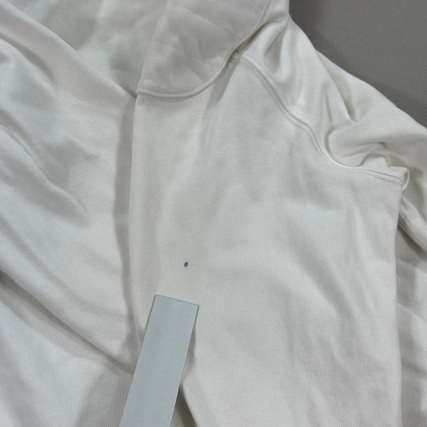 Polo Ralph Lauren Rugby Shirt Mens M White Long Sleeve Custom Fit Sleeve Patches