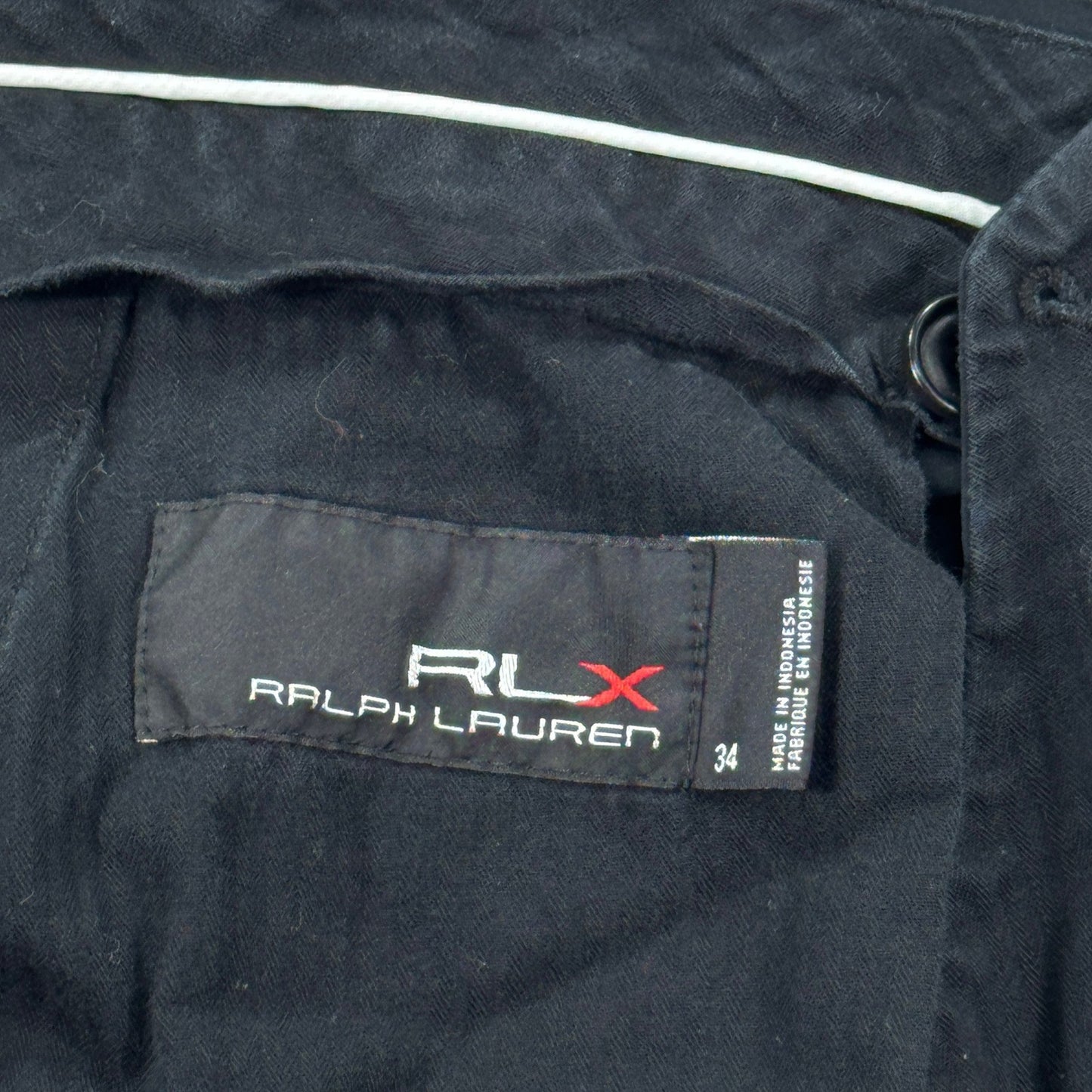 RLX Ralph Lauren Tailored Fit Golf Shorts mens Size 34 Black Flat Front Classic