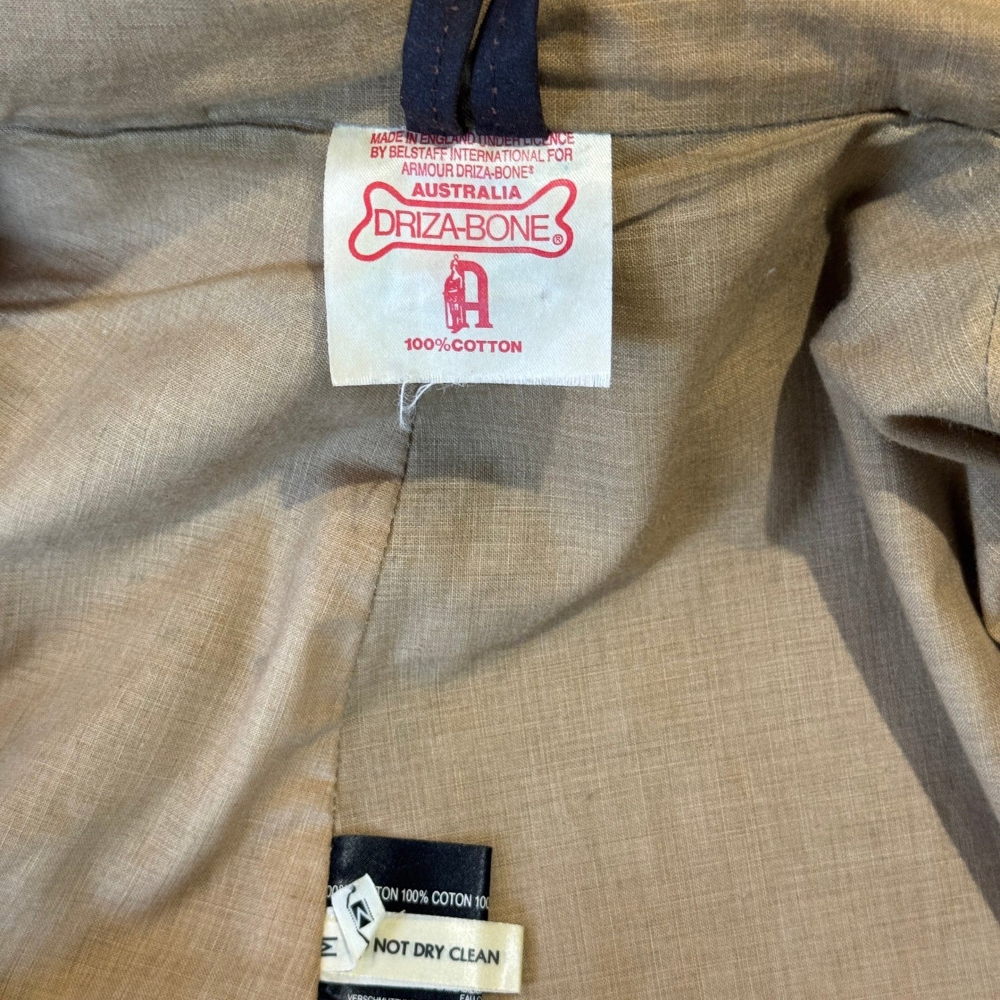 Driza Bone Vintage Australian Coat Waxed Oilskin mens Medium Duster Dark Brown