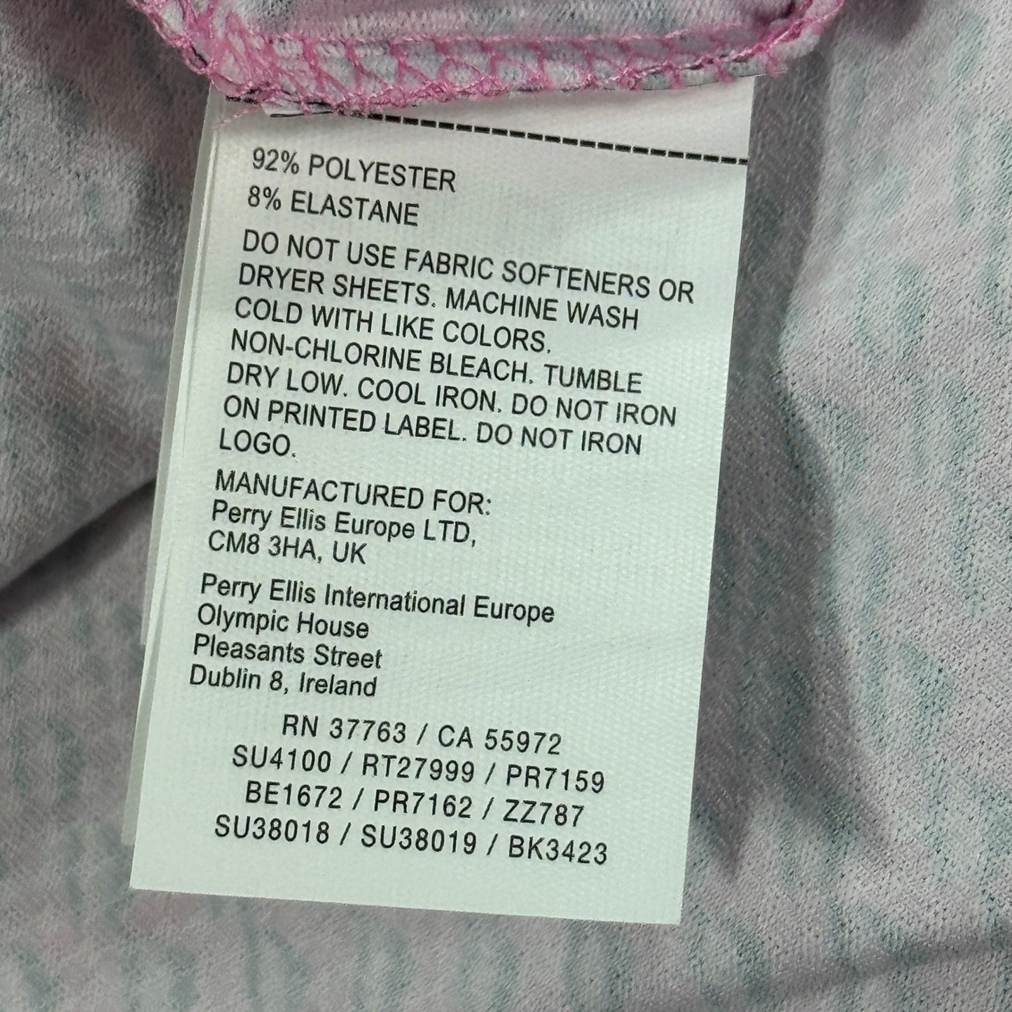 PGA Tour Pro Series Golf Polo Shirt Mens Large Pink Performance Athletic Stretch