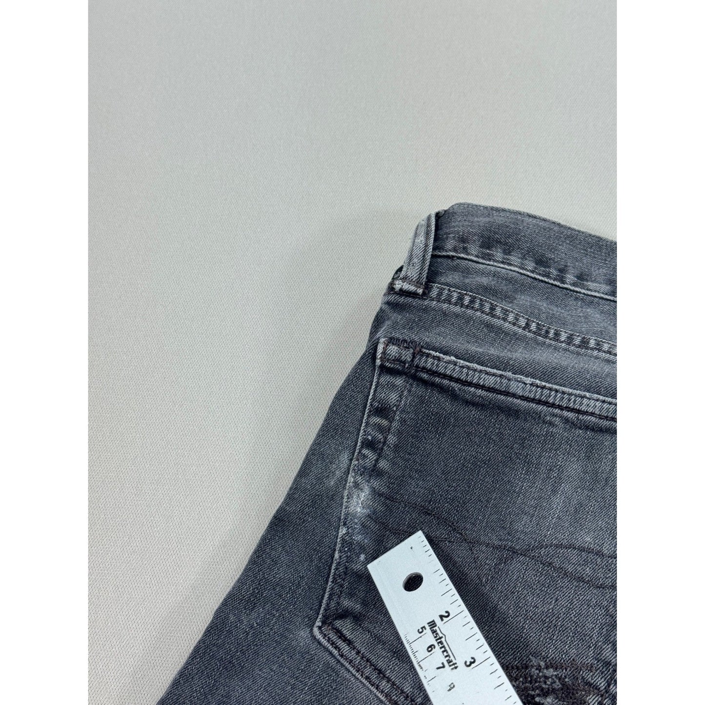 Polo Ralph Lauren Sullivan Slim Jeans mens 33x30 Btn Fly Distressed Patchwork