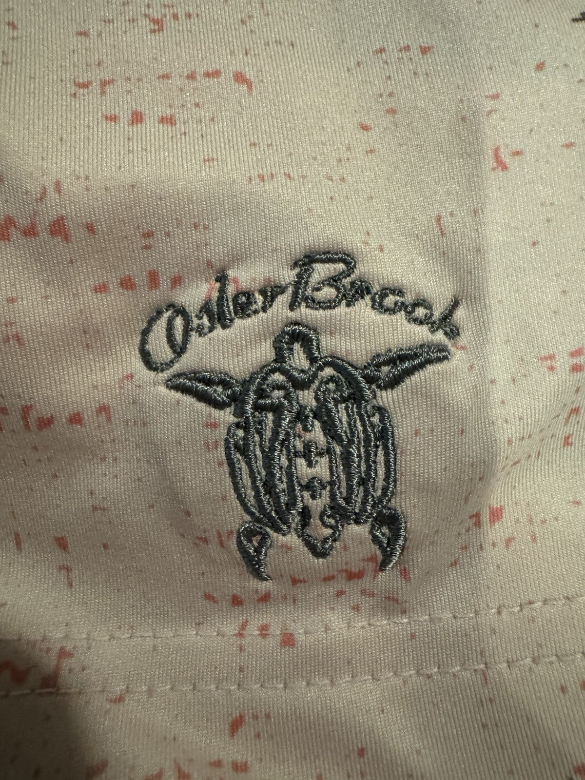 Johnnie-O mens XL Golf Performance Polo Pinks Sands With Palm Trees