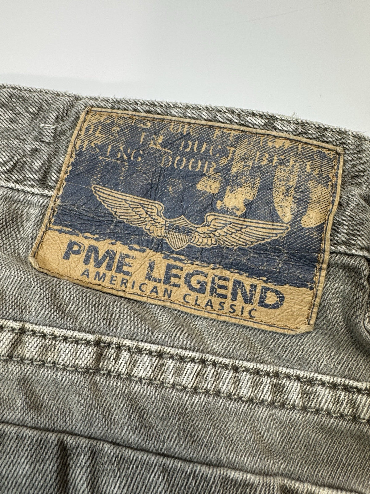 PME LEGEND Jeans 32x32 Gray Classic Straight Has Dirty Knees Men’s