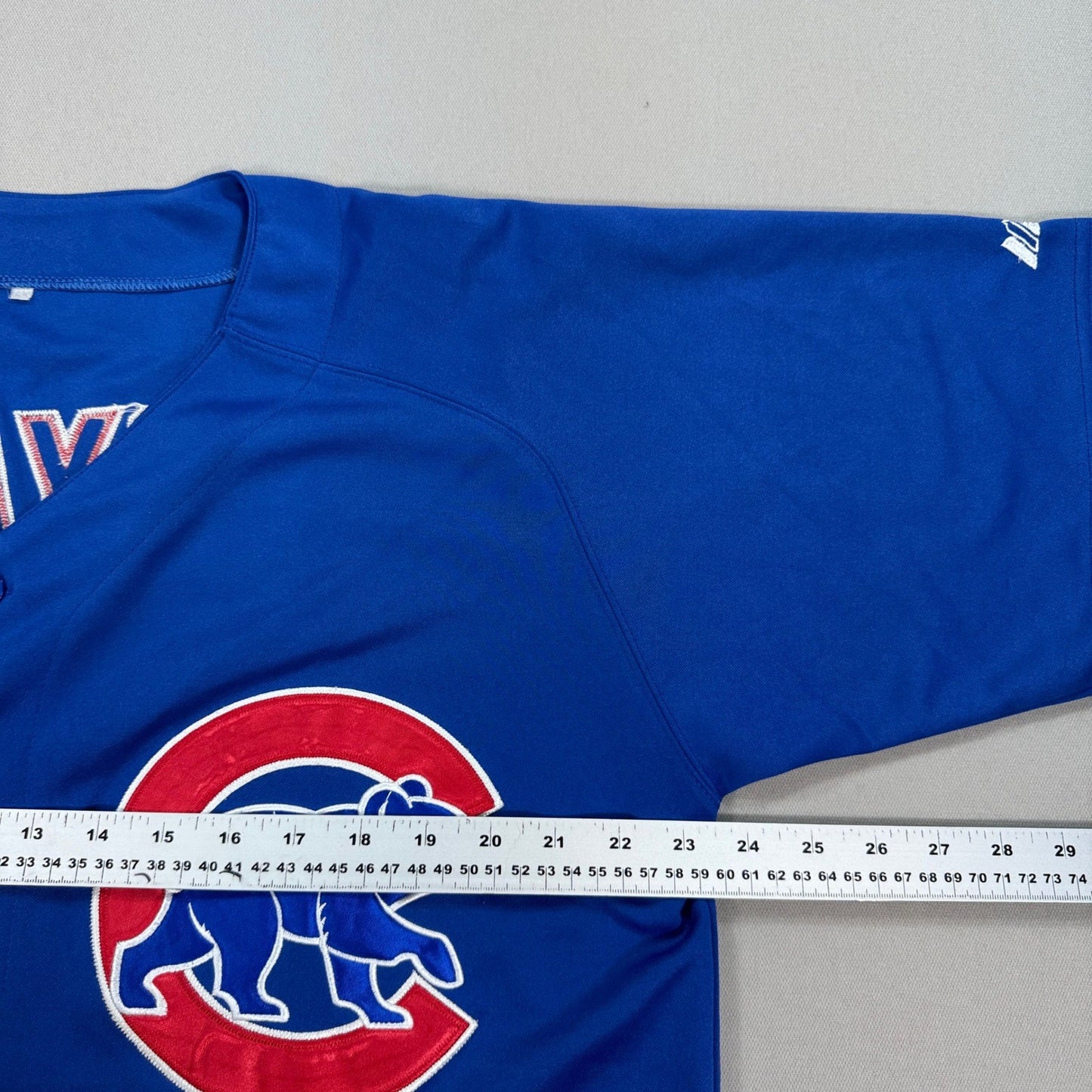 Kris Bryant #17 Chicago Cubs Jersey Majestic Cool Base MLB Baseball Size 48 Blue