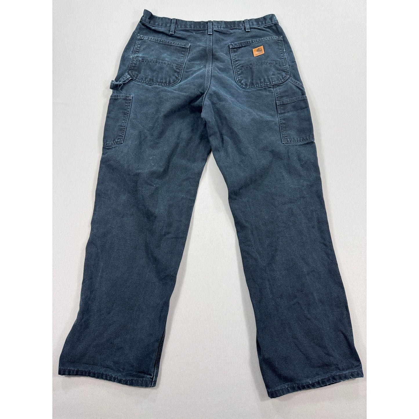 Carhartt B11 36x32 Mens Workwear Relaxed Fit Straight Leg Canvas Pants Black