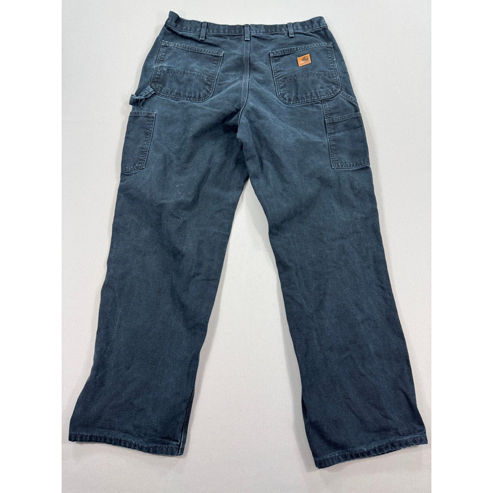 Carhartt B11 36x32 Mens Workwear Relaxed Fit Straight Leg Canvas Pants Black