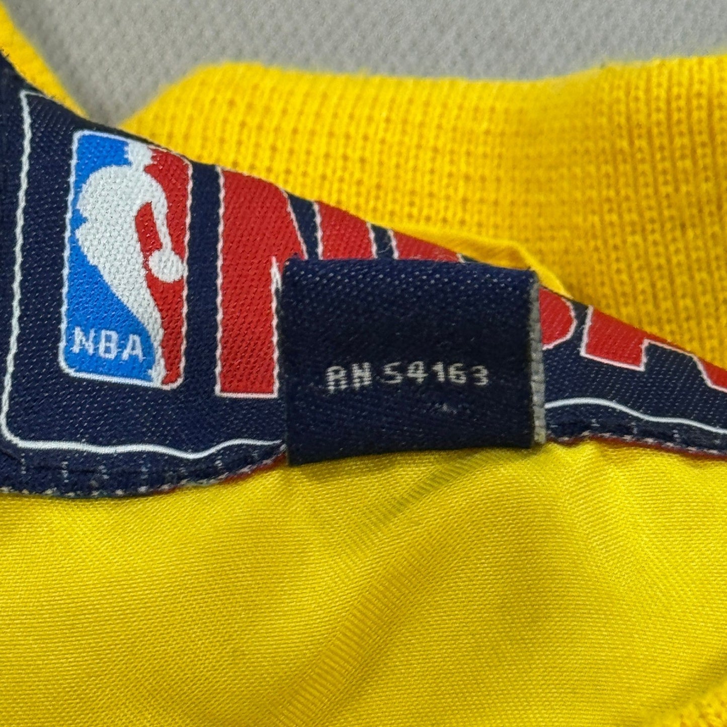 Vintage NBA Indiana Pacers Pullover Windbreaker Jacket mens XXL Yellow Blue