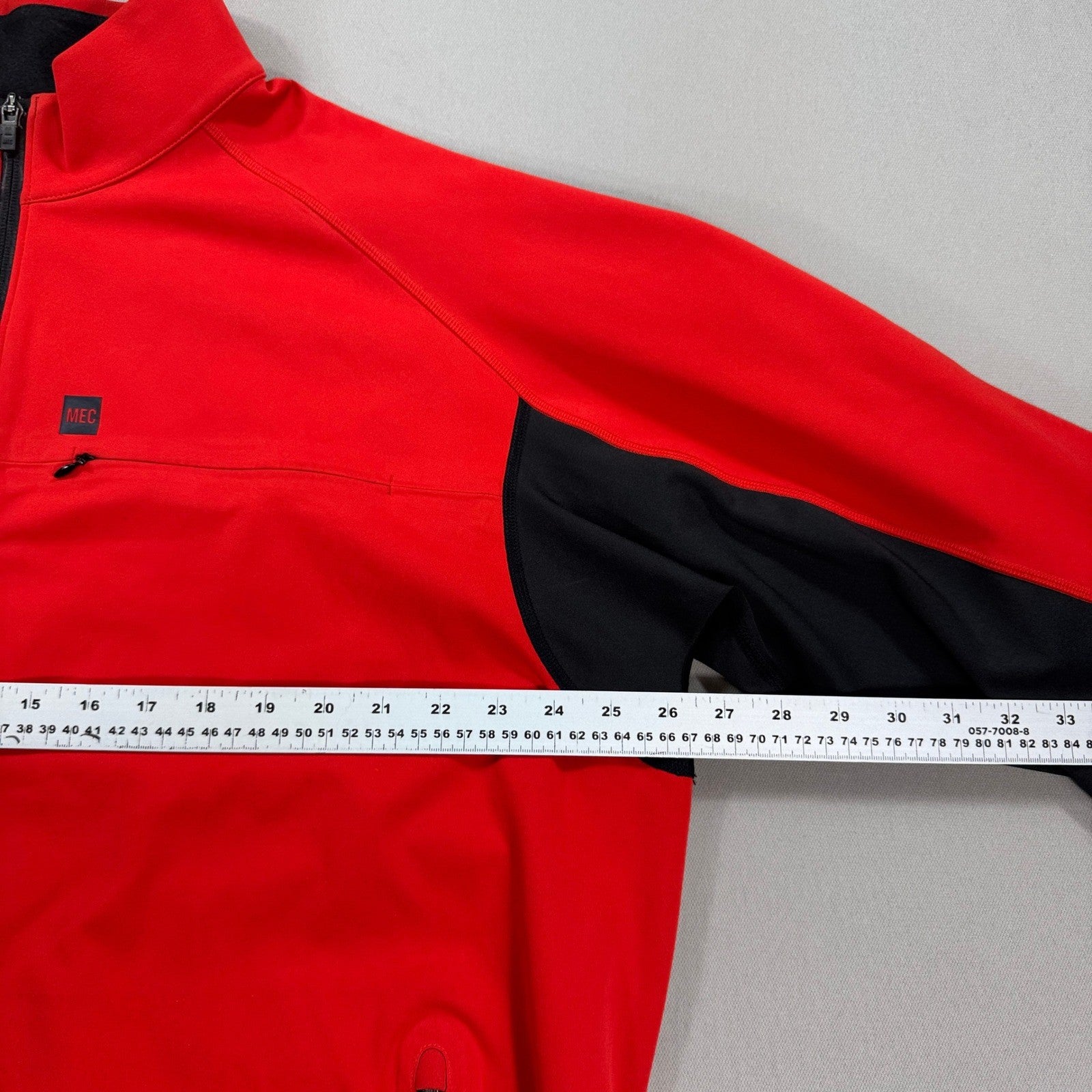 Mountain Equipment Co-op Softshell Jacket Mens 2XL Orange Windbreaker Zip Up MEC