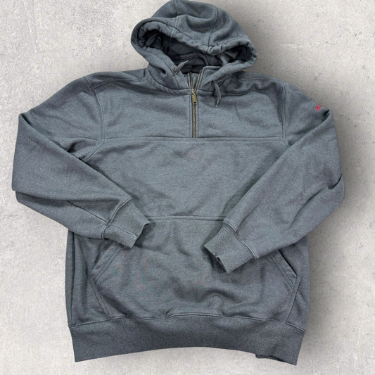 Carhartt Rain Defender Hoodie Loose Fit Quarter Zip Fleece Lined mens L ts0617