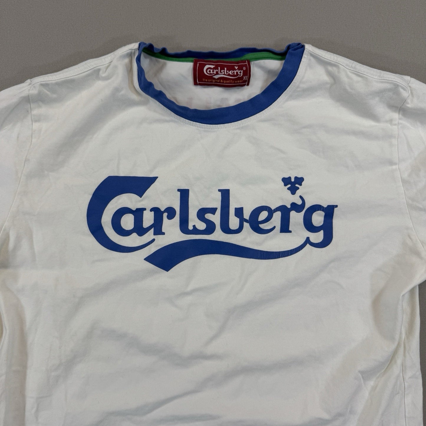 Carlsberg Italy 2012 Football Shirt Youth 2XL White Jersey Made in Italy