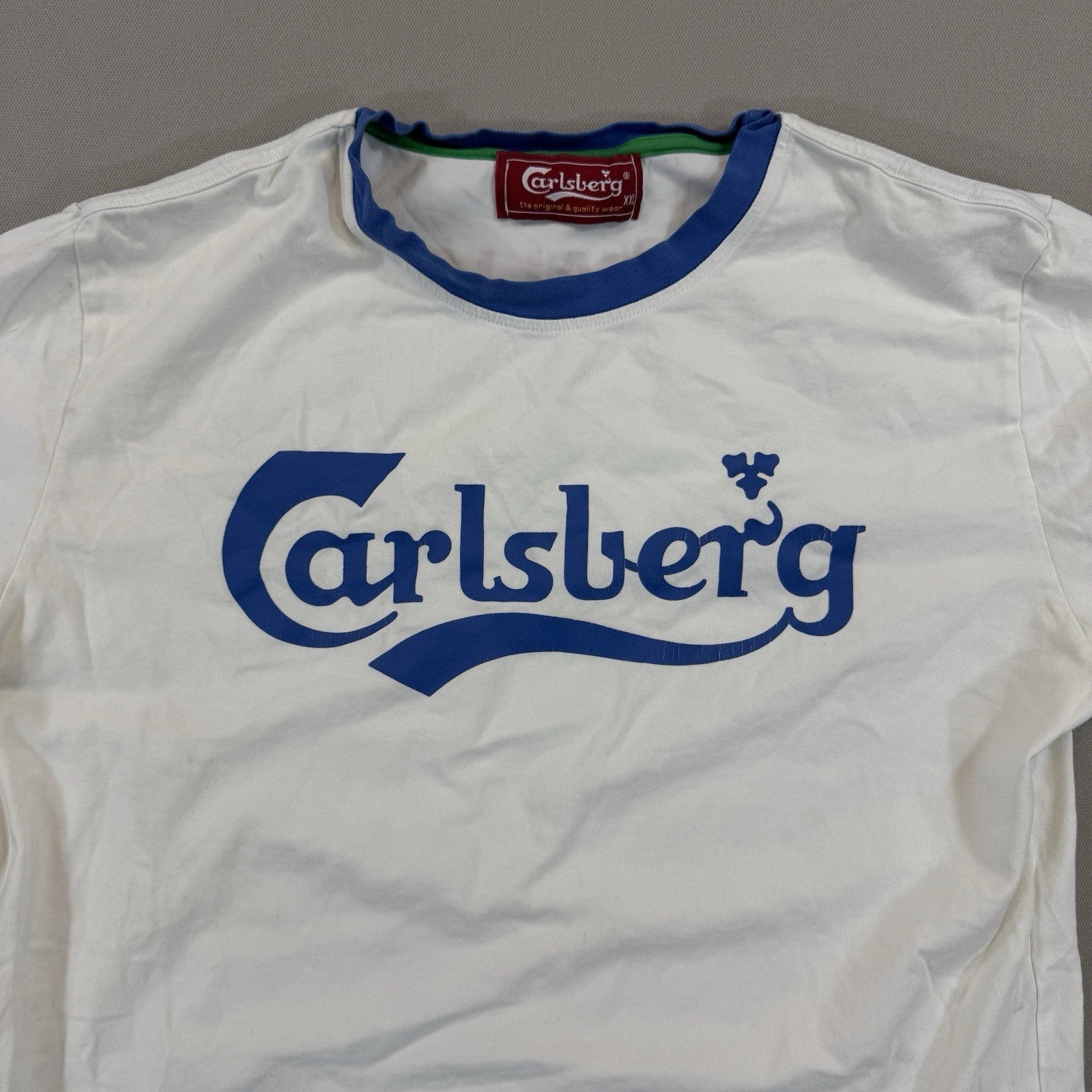 Carlsberg Italy 2012 Football Shirt Youth 2XL White Jersey Made in Italy
