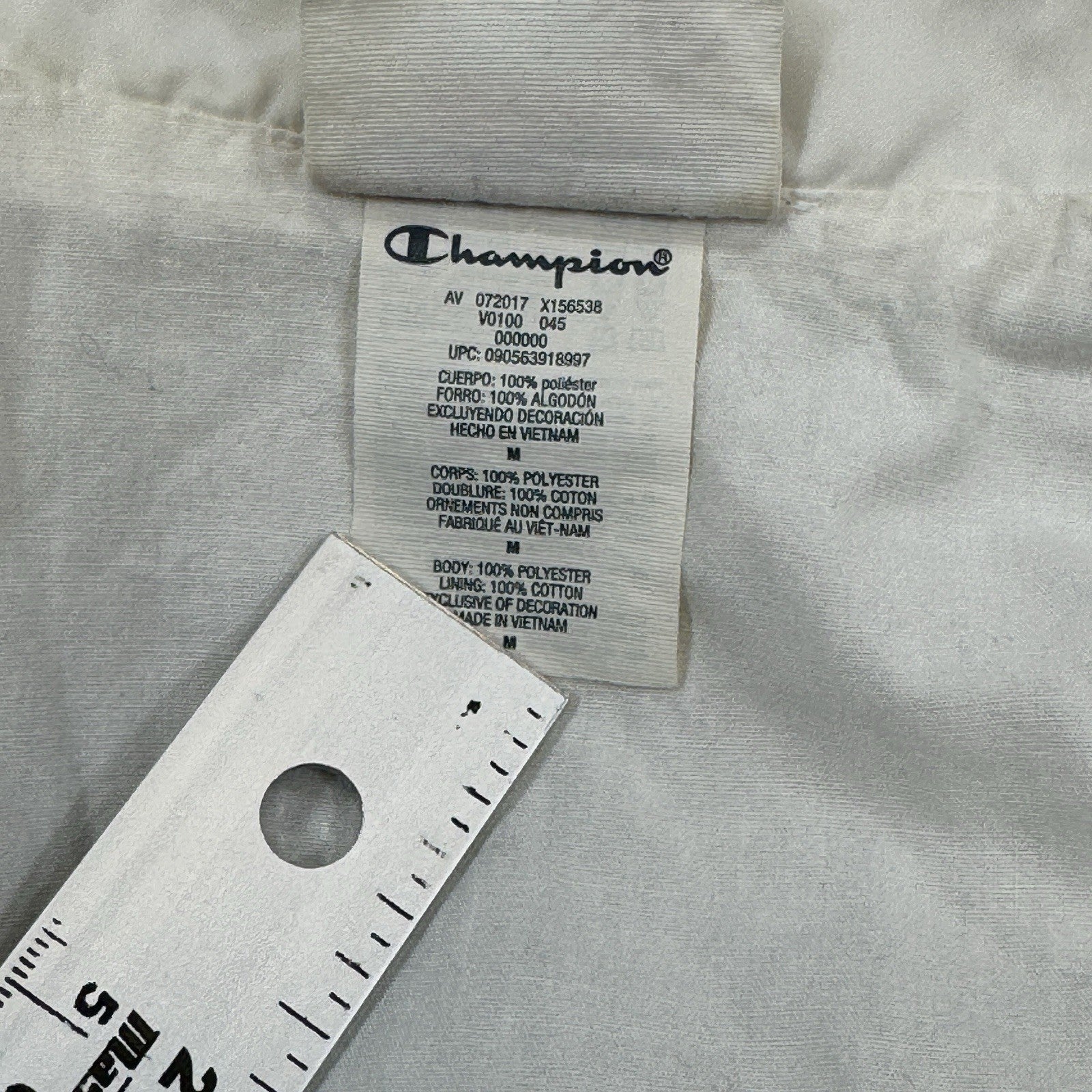 Champion Life West Breaker Edition Coaches Jacket mens Medium White Button Up