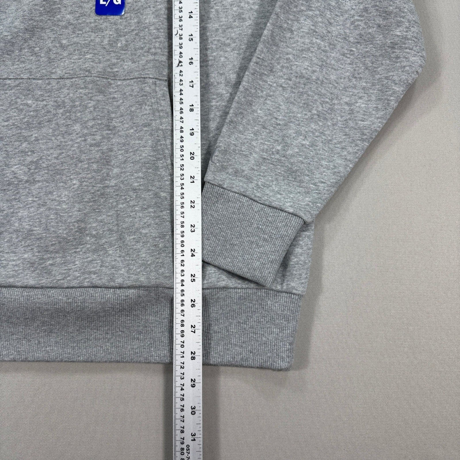 New With Tags Hurley Fleece Hoodie Mens Large Gray Sweatshirt Spell Out Pullover