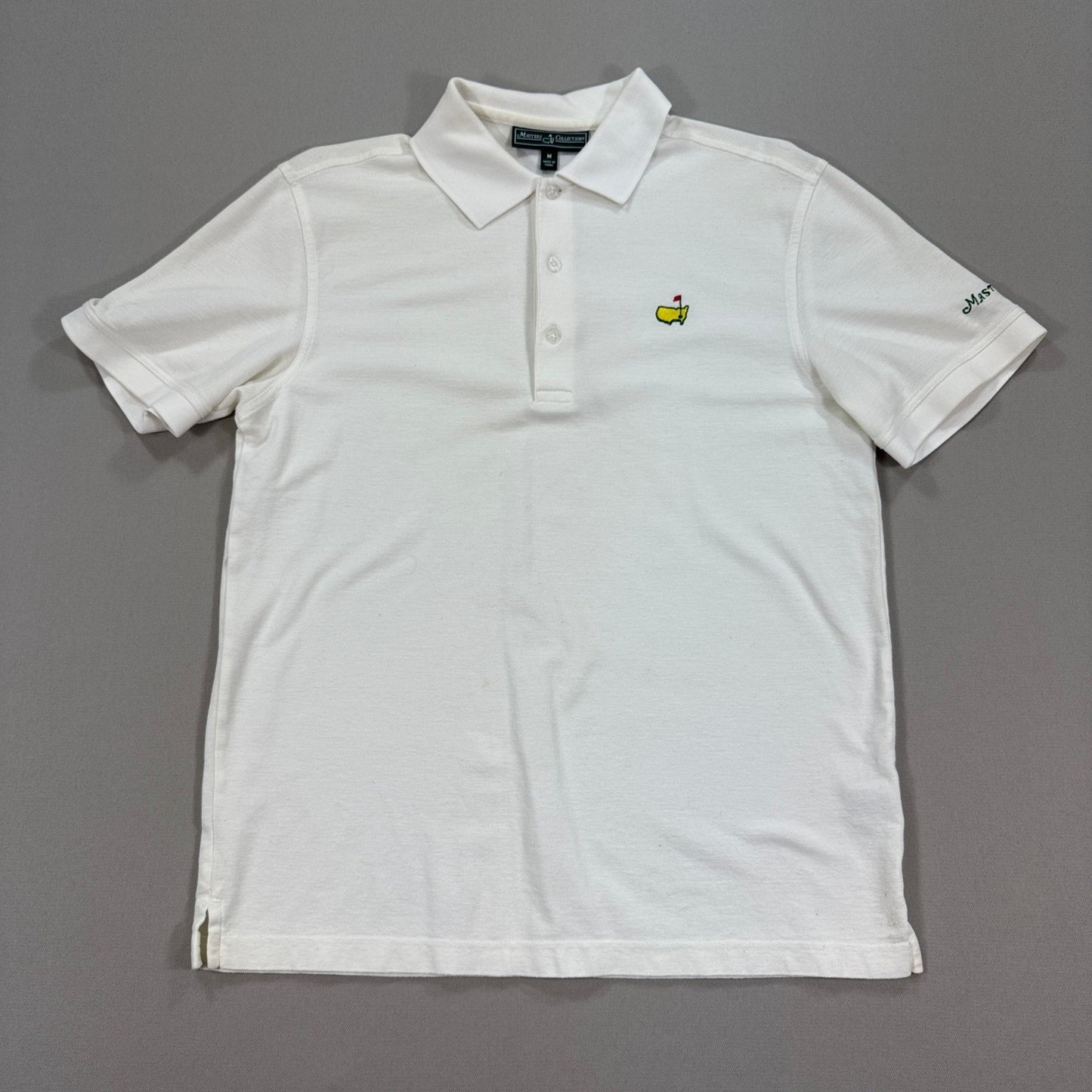 Masters Collection Polo Shirt mens Medium White Golf Augusta National Cotton