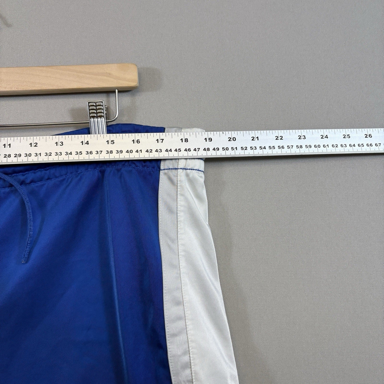 Vintage Nike Reversible Track Shorts Blue White Basketball mens Large