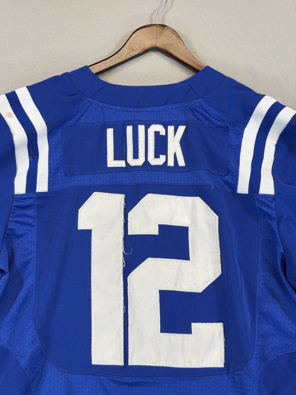 Nike On Field NFL Football Andrew Luck Indianapolis Colts Blue Jersey mens 44