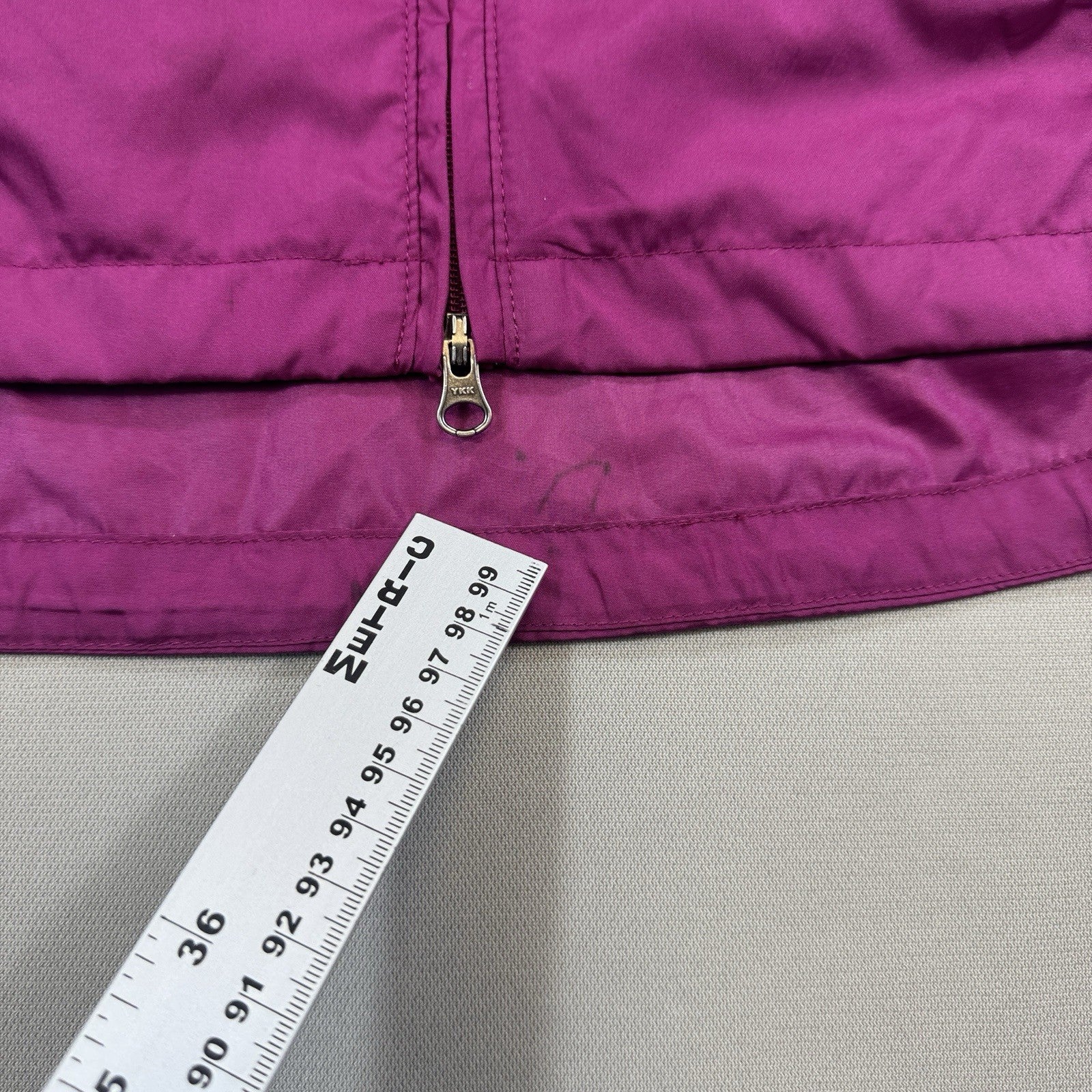 Vintage Nike Running Jacket Womens Small Purple Black Full Zip Windbreaker