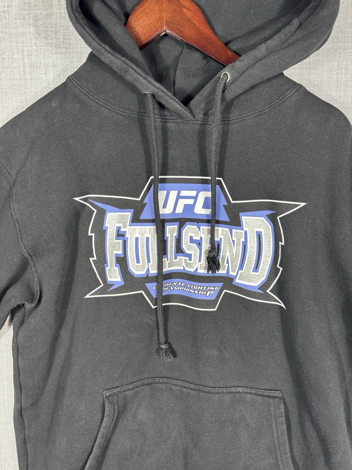 Full Send UFC Championship Hoodie Black Men’s Size Small Drawstring