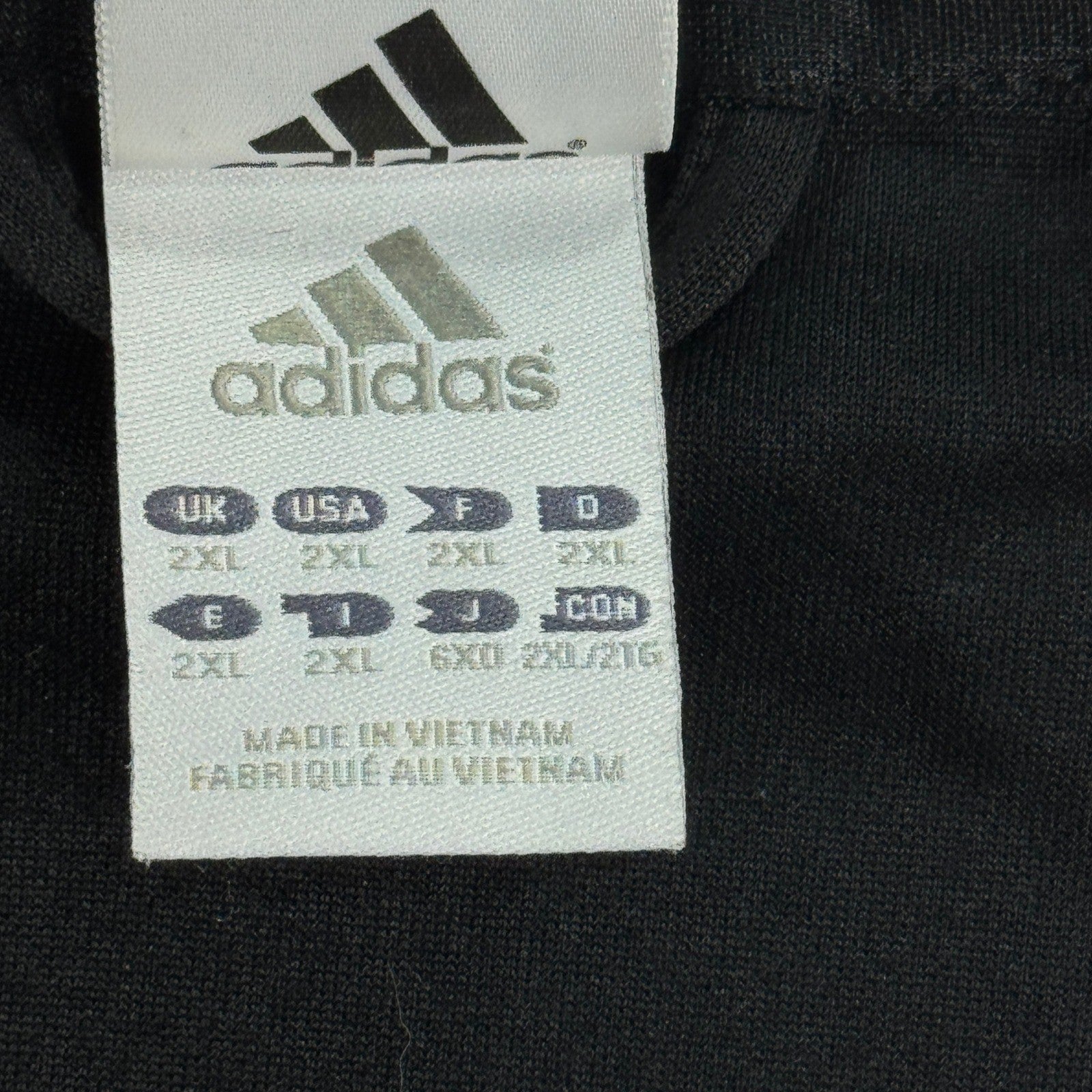 VTG Adidas Netherlands Track Jacket mens 2XL Black Red World Cup South Africa