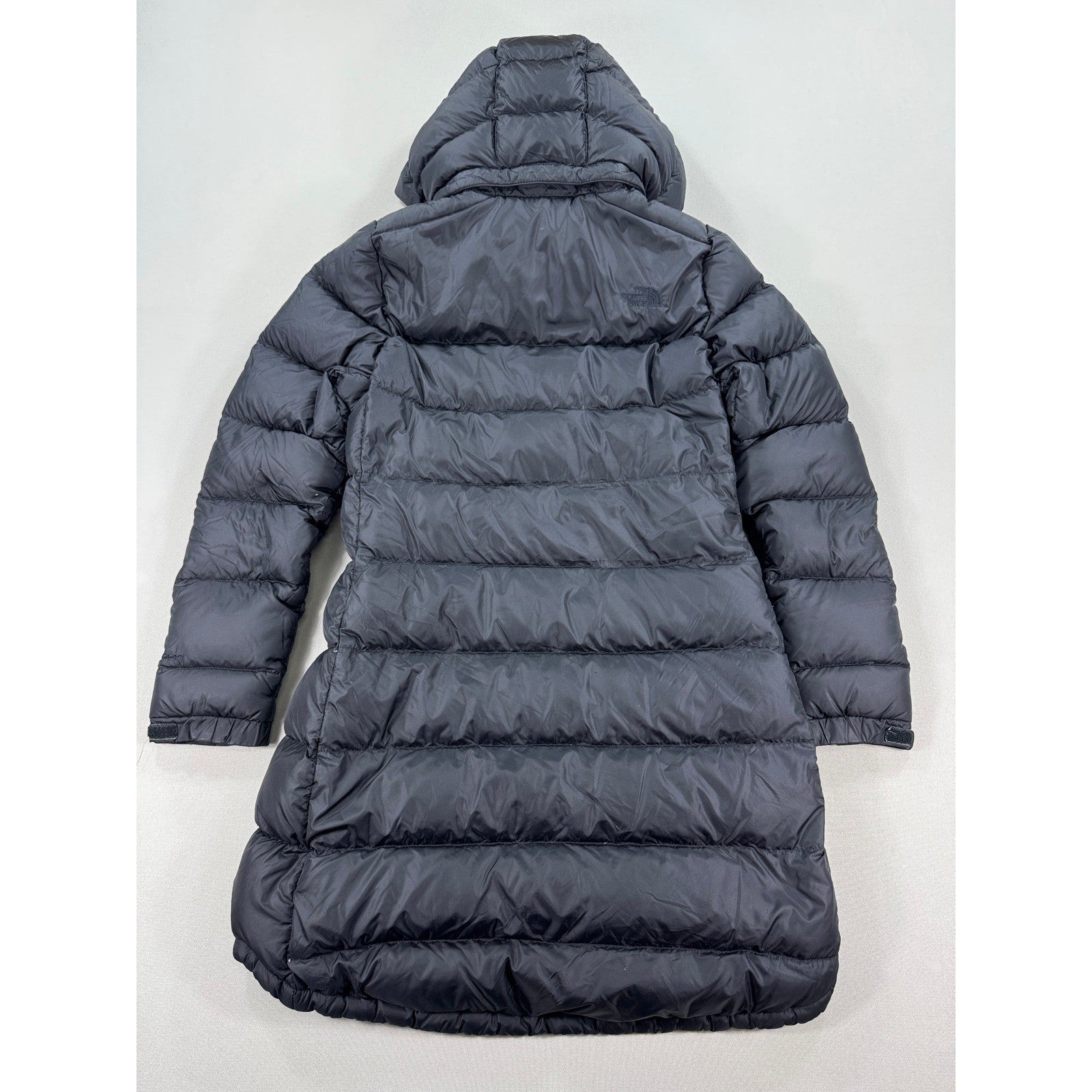 The North Face Puffer Jacket Women's Medium Black Full Zip Removable Hood Parka