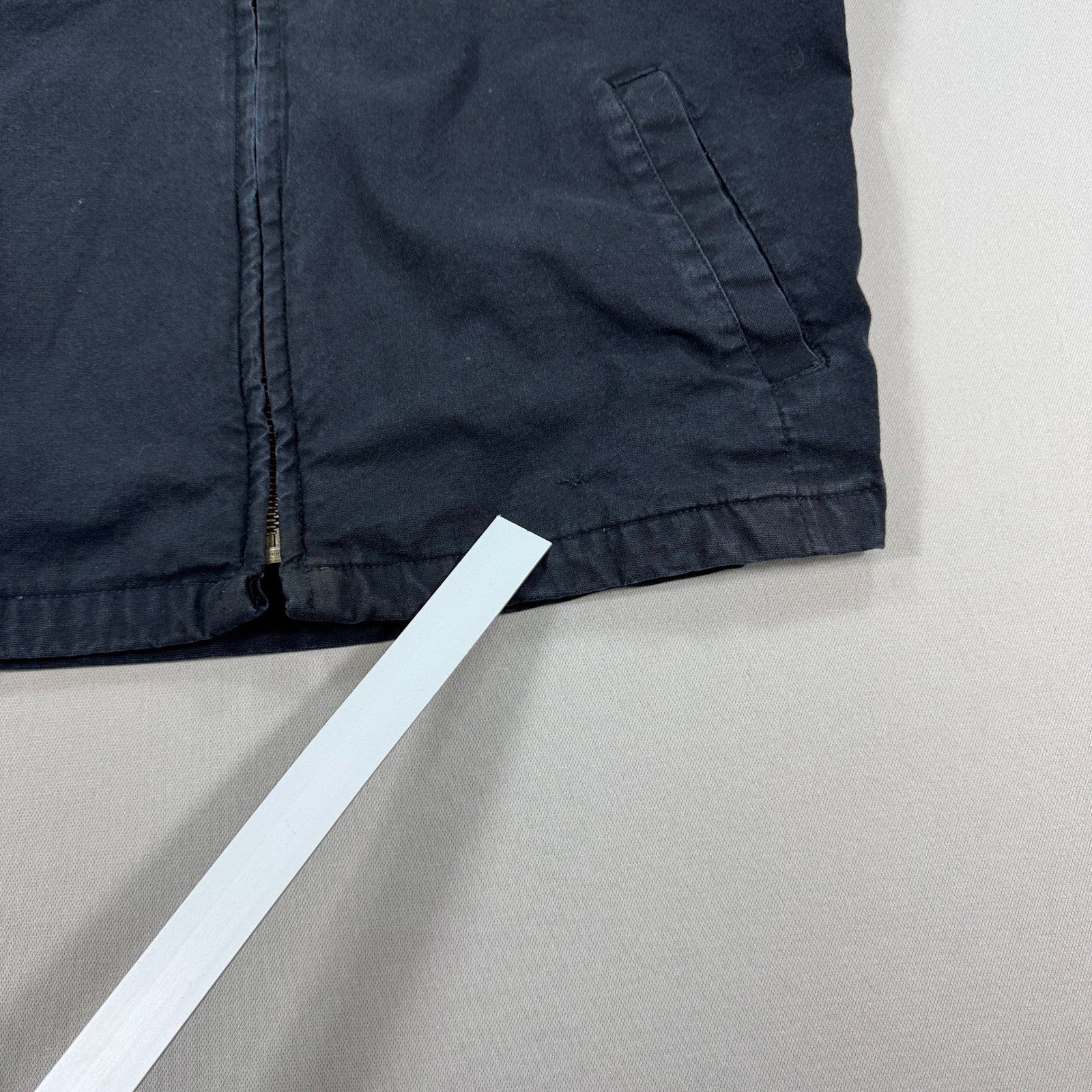 Tough Duck Jacket mens Large Black Duck Canvas Full Zip Field Barn Coat Utility