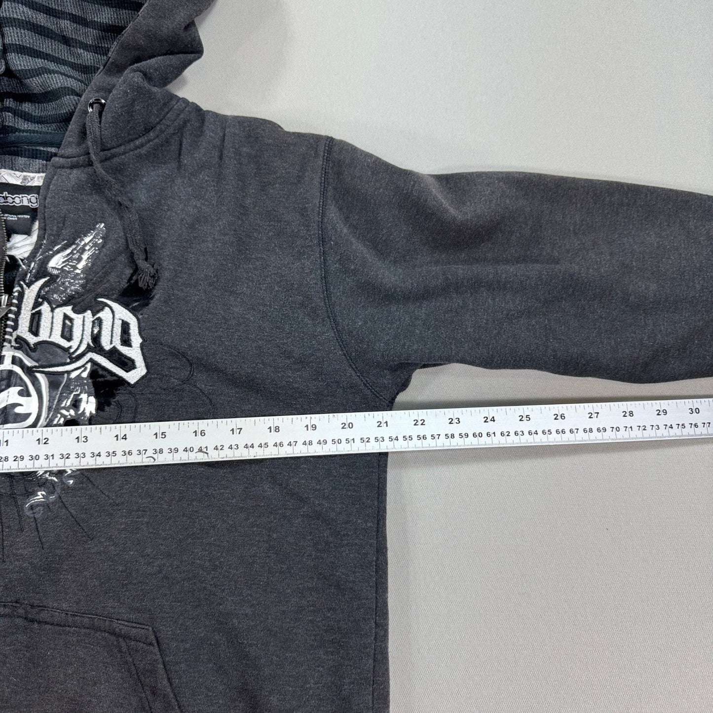 Vintage Billabong Hoodie Mens Large Grunge Graphic Logo Y2K Full Zip