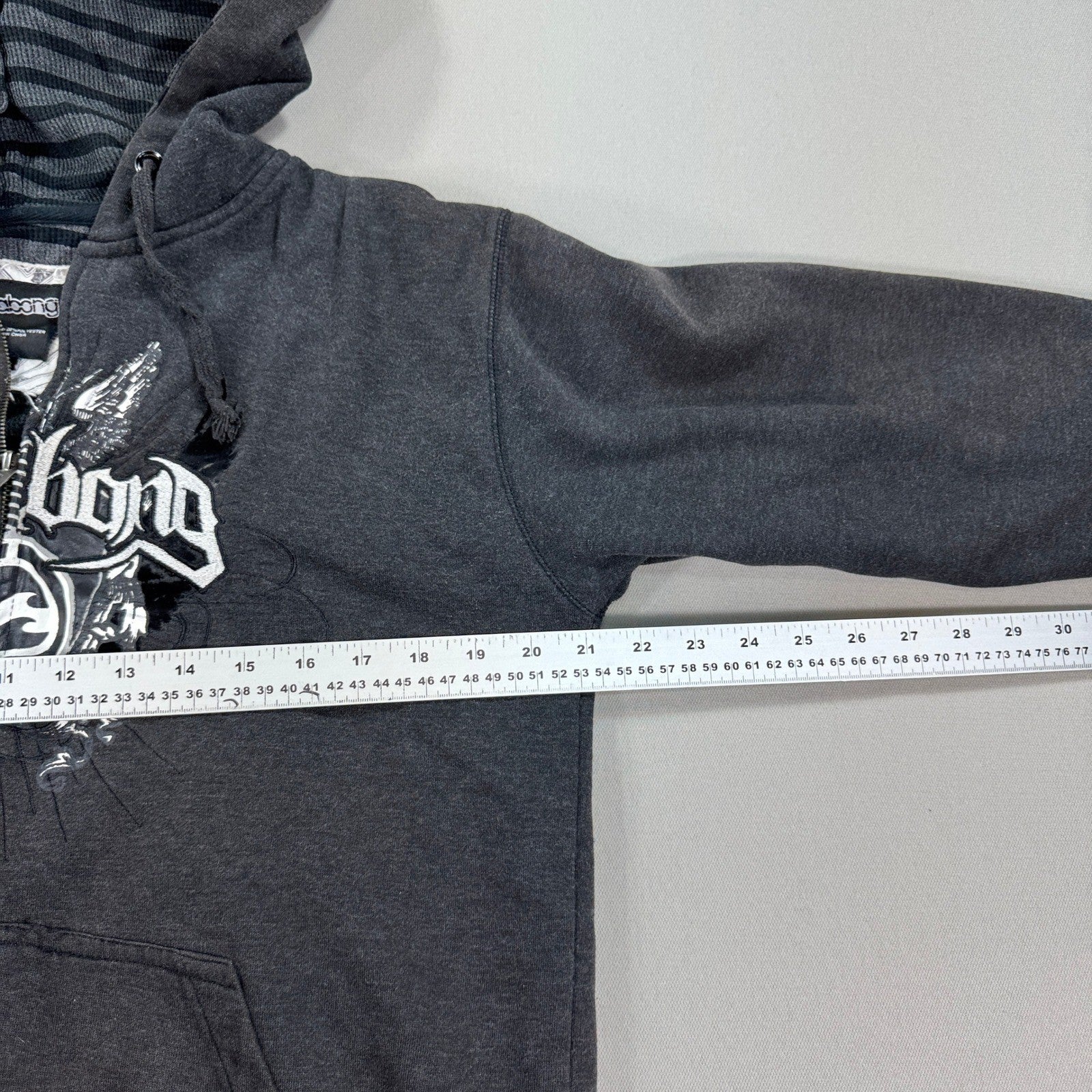 Vintage Billabong Hoodie Mens Large Grunge Graphic Logo Y2K Full Zip