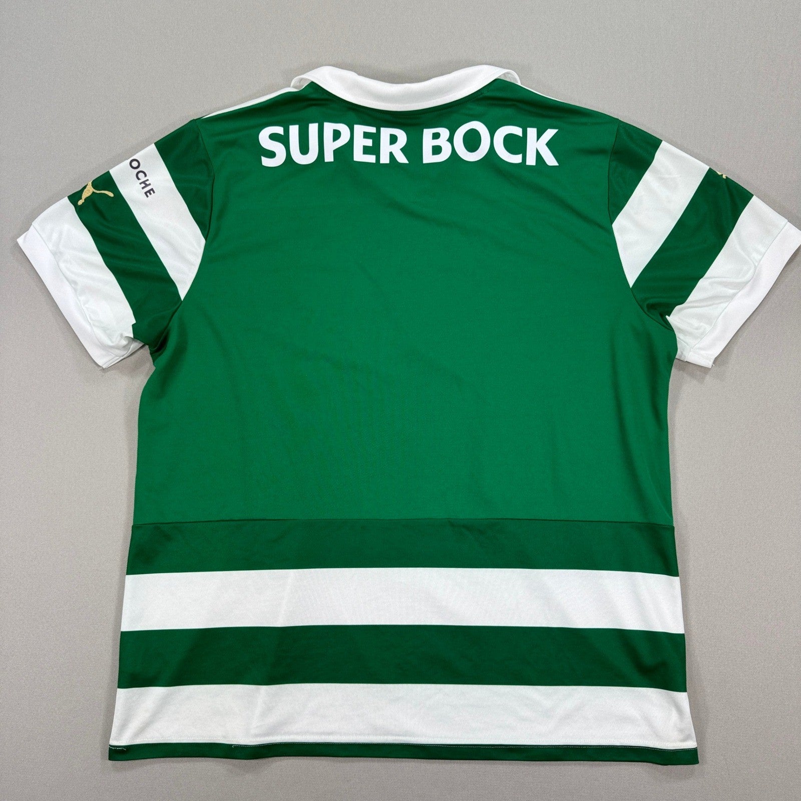 Puma Sporting Lisbon Soccer Jersey Portugal Super Bock mens 2XL Football Shirt