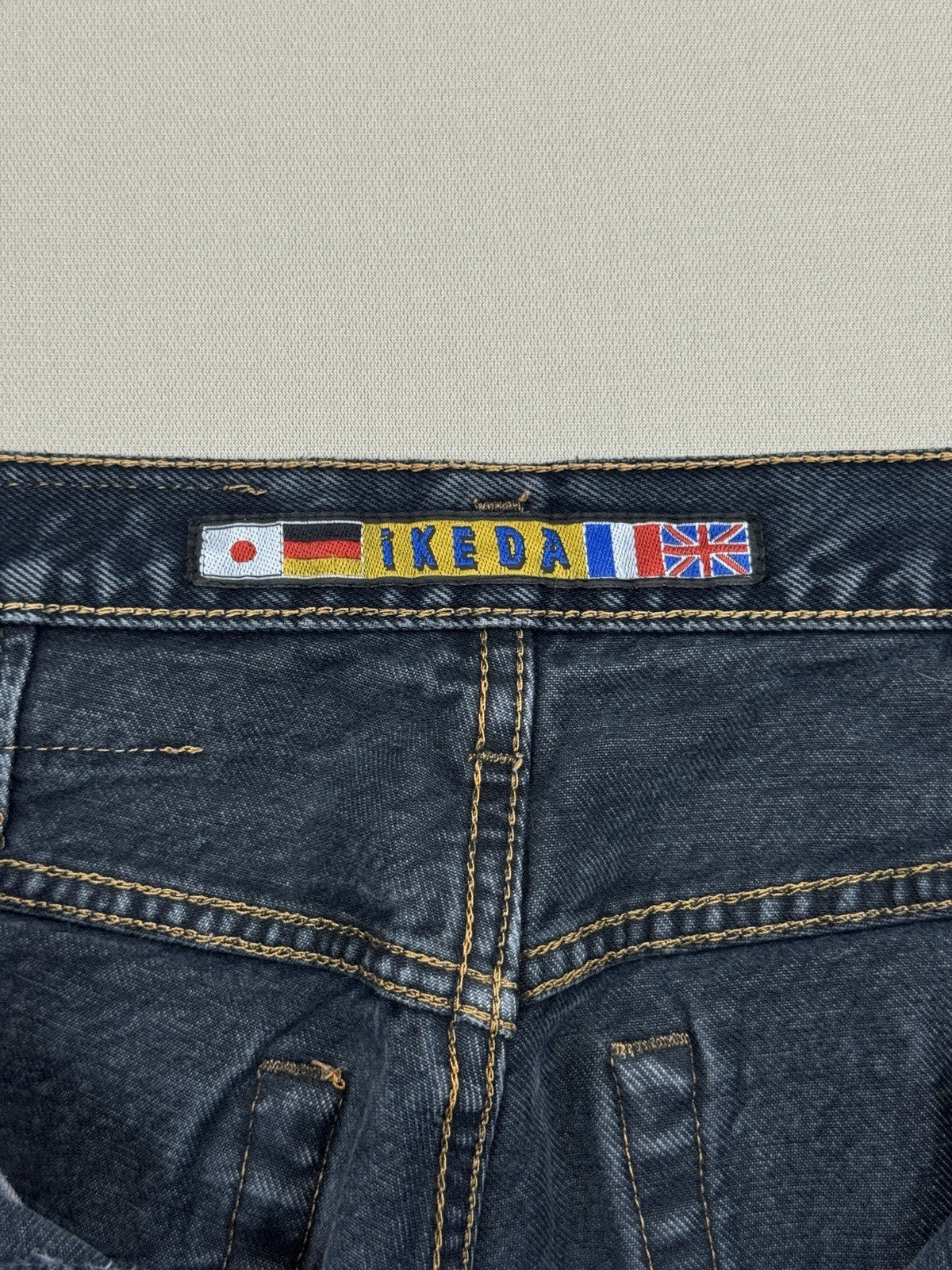 Vintage Ikeda High Rise Womens Sz 31 Gray Denim Jeans Medium Wash