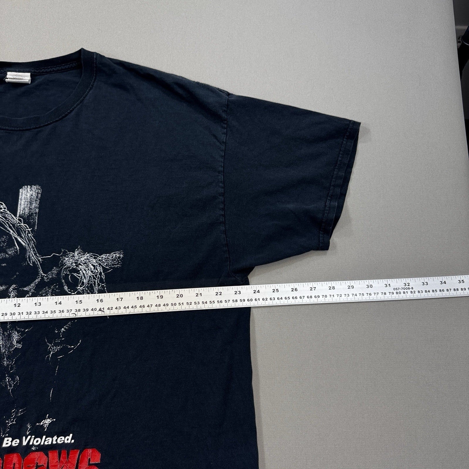 RARE Vintage Scarecrows Horror Movie Promo Art T-Shirt 2XL Fruit of The Loom